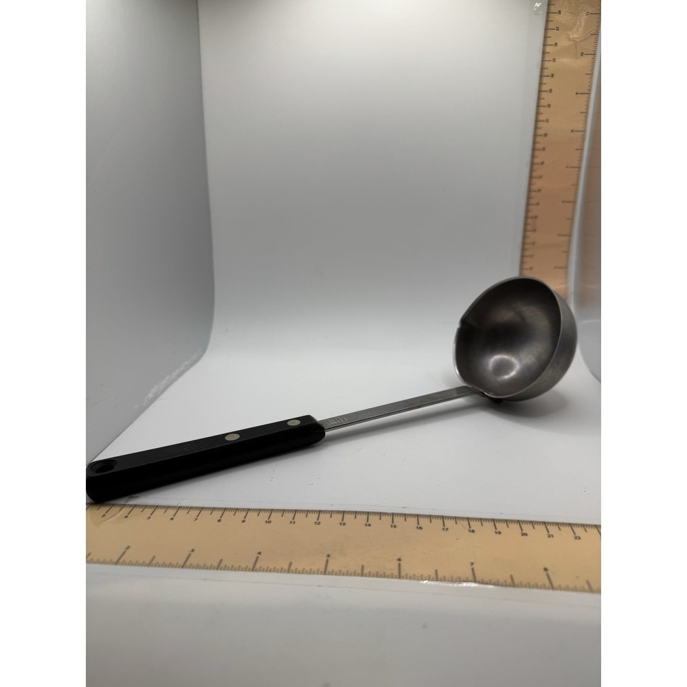 Vintage Retro ECKO Forge Soup Ladle Stainless Composite Handle 11‎ In. Long